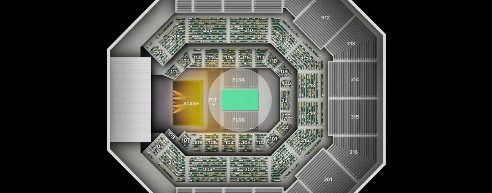 Seat view from Floor