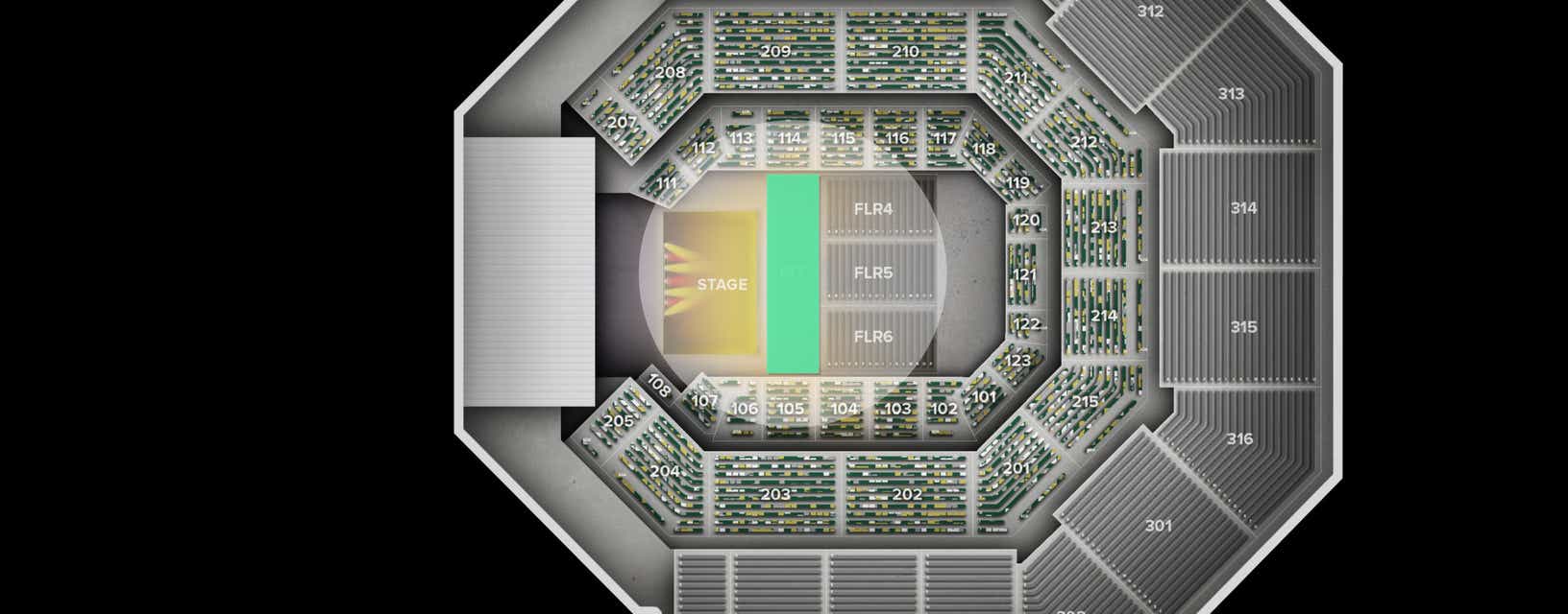Seat view from Pit GA