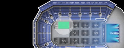 Seat view from FLRK