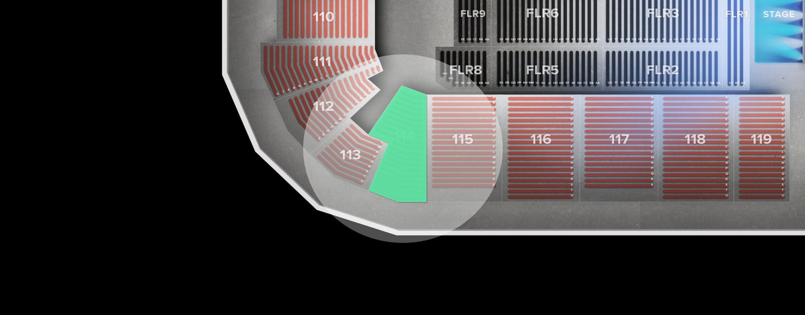 Seat view from Lower