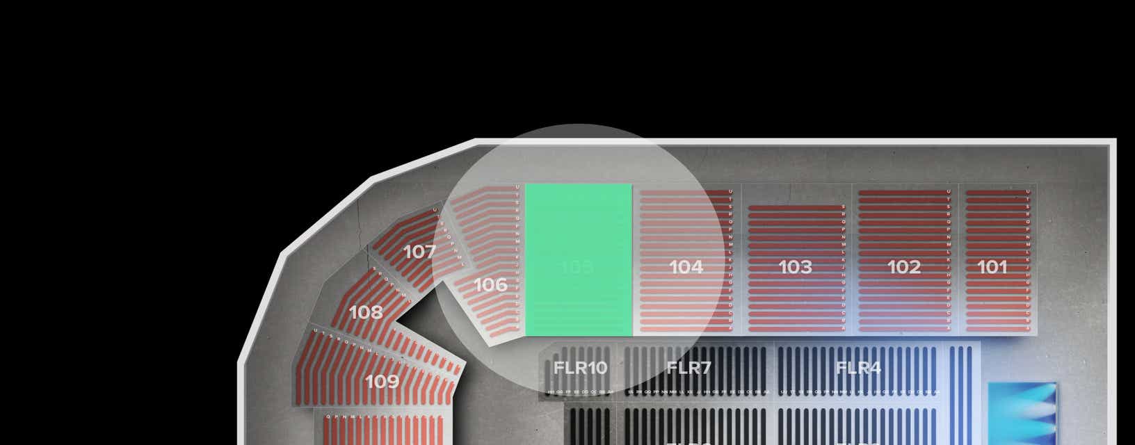 Seat view from Lower