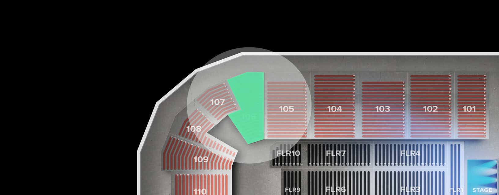 Seat view from Lower