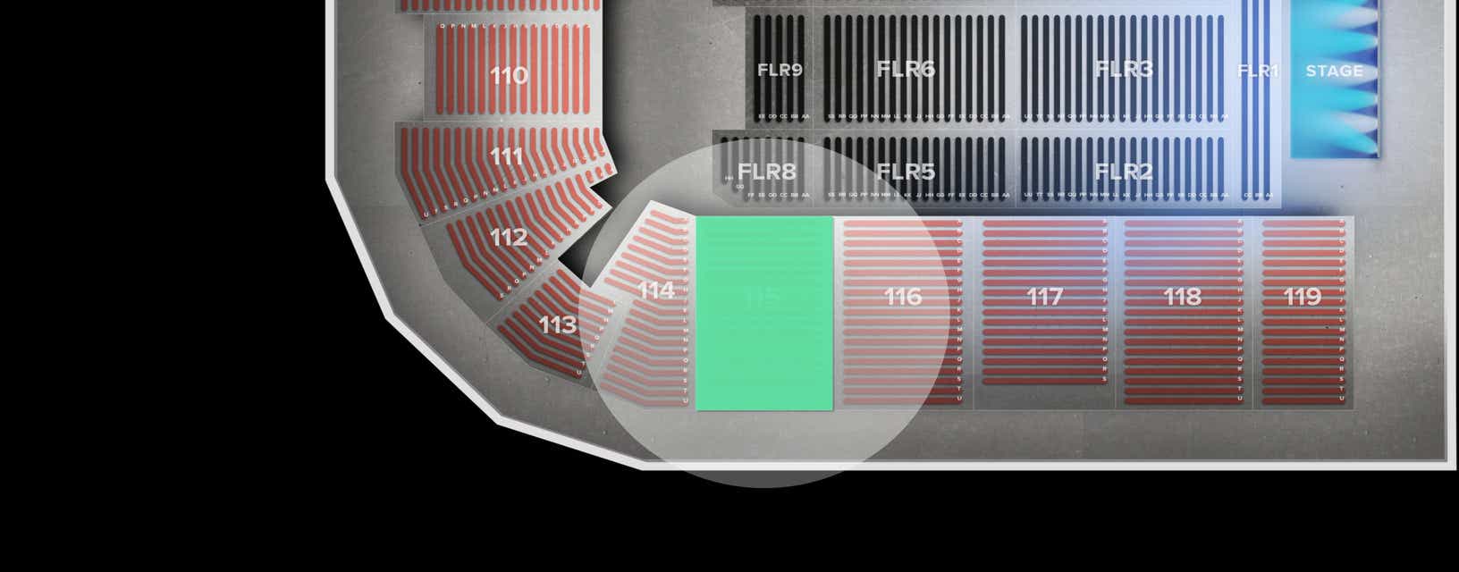 Seat view from Lower