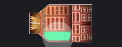 Seat view from Orchestra