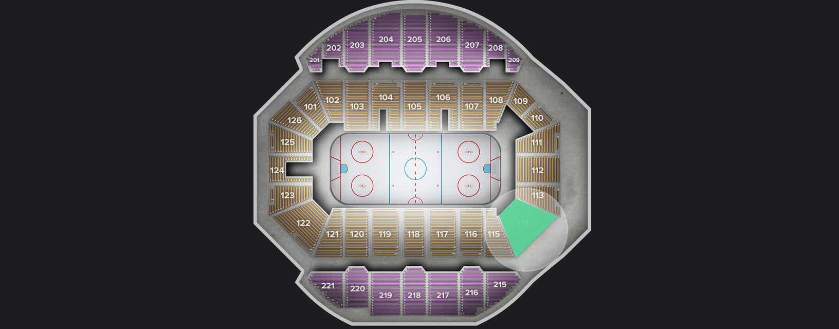 Seat view from Lower