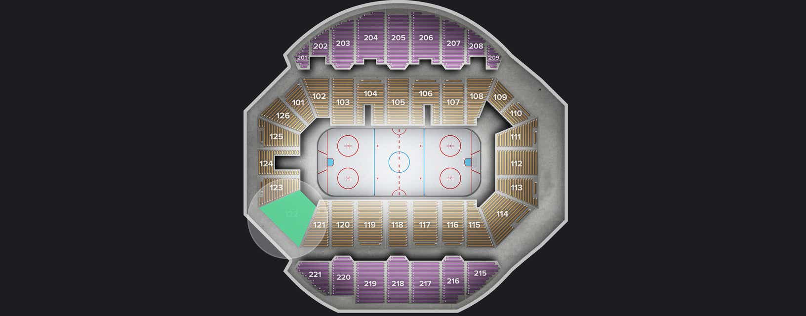 Seat view from Lower