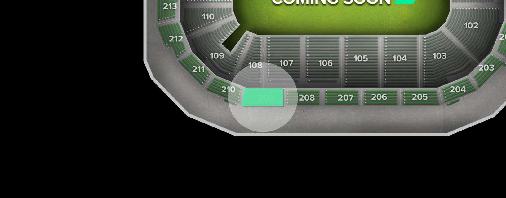 Seat view from Upper
