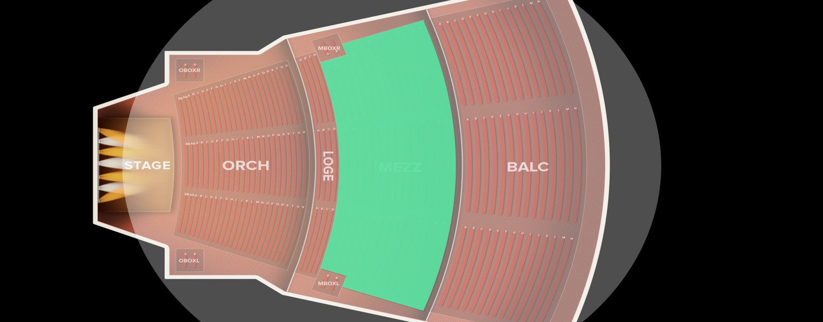 Seat view from MEZZ