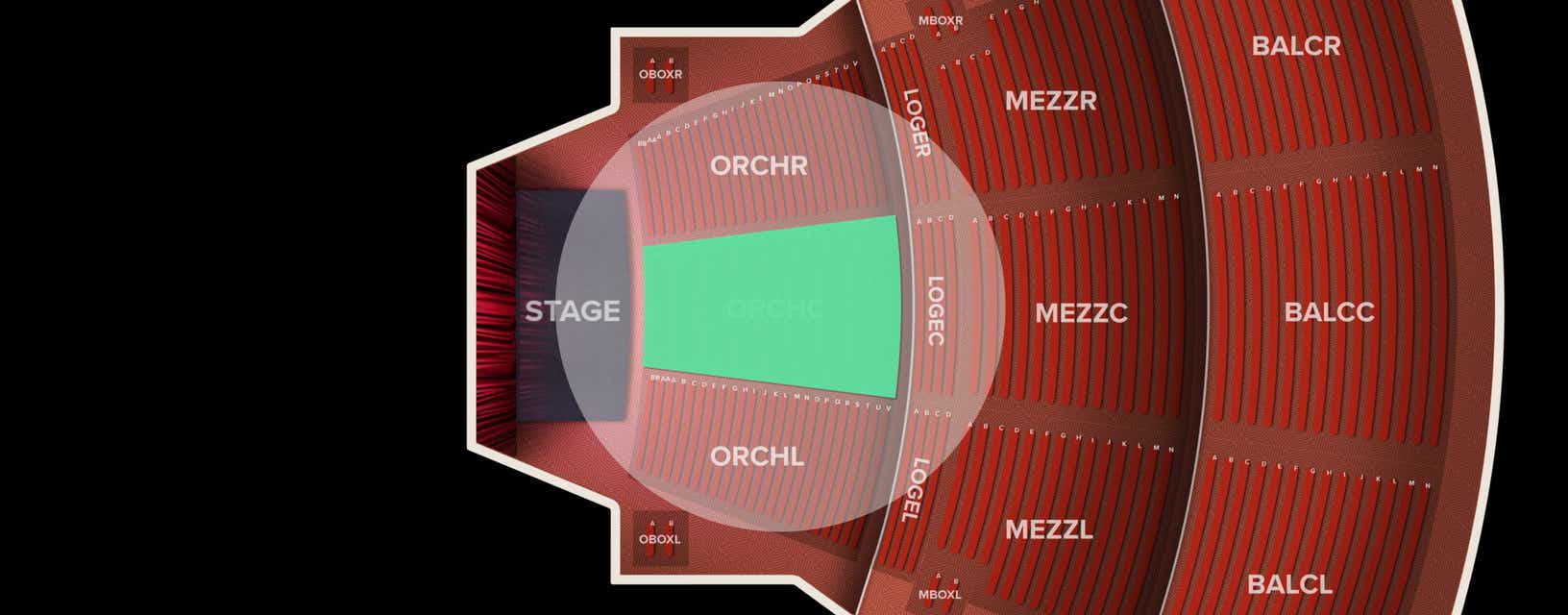 Seat view from Orchestra
