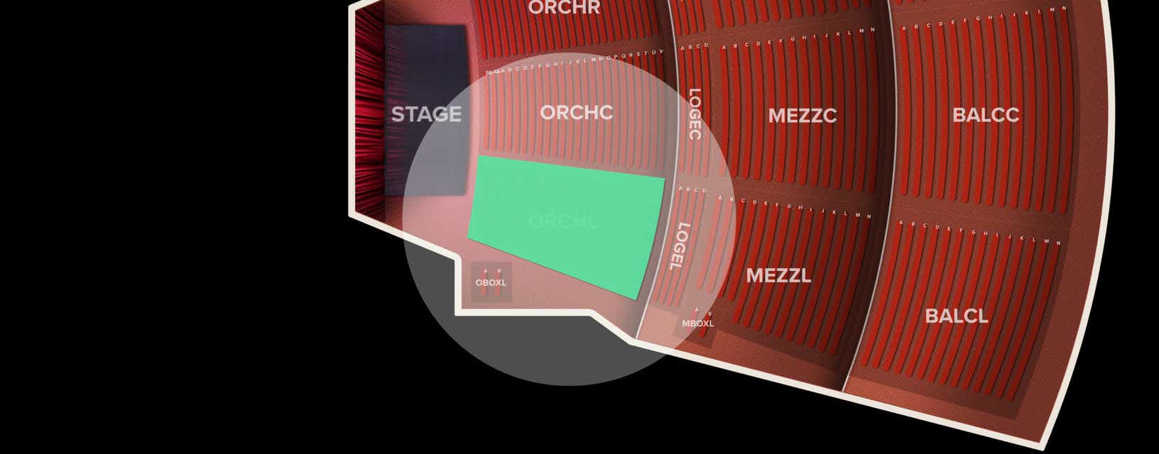 Seat view from Orchestra