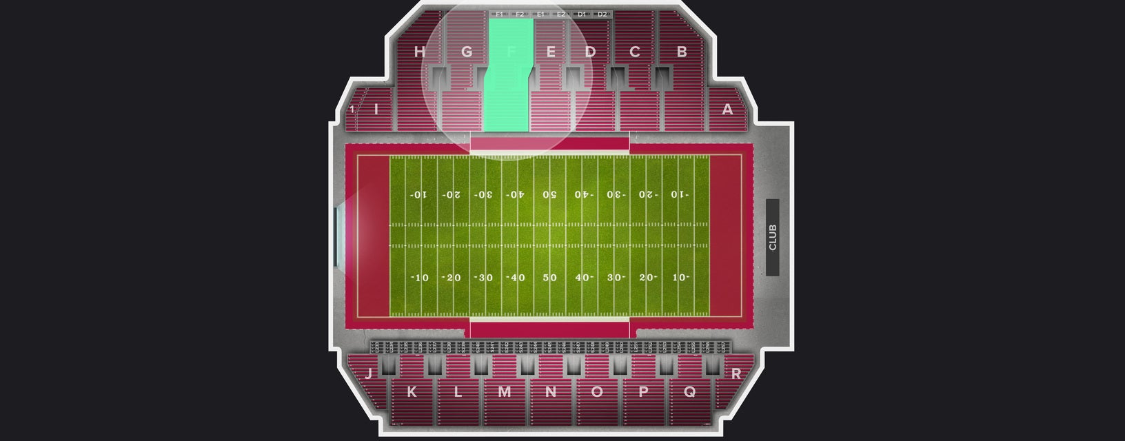 Seat view from Section