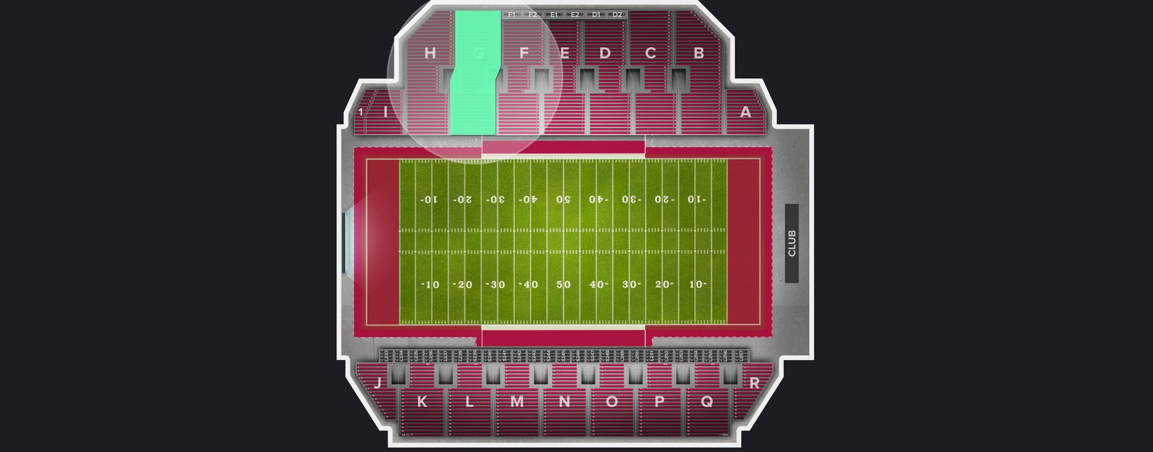 Seat view from Section