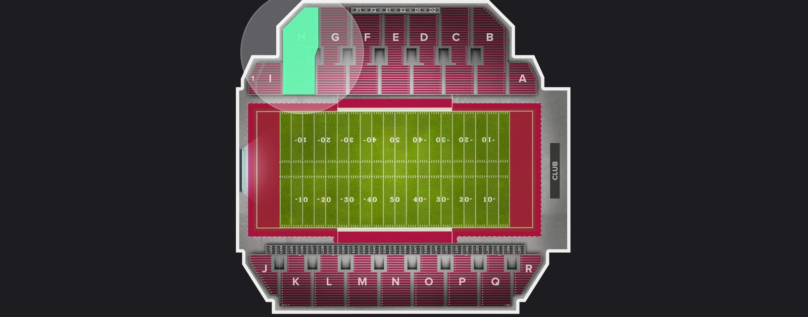 Seat view from Section