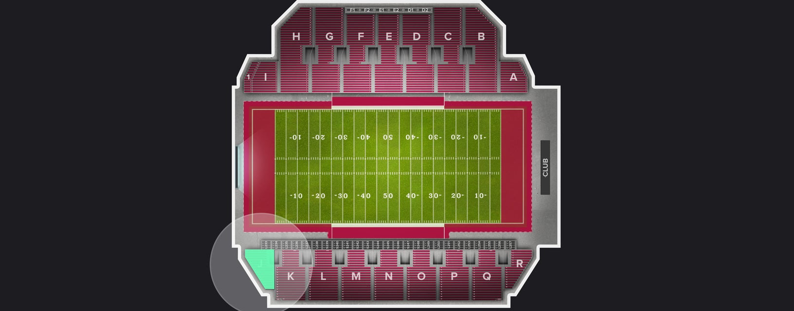 Seat view from Section