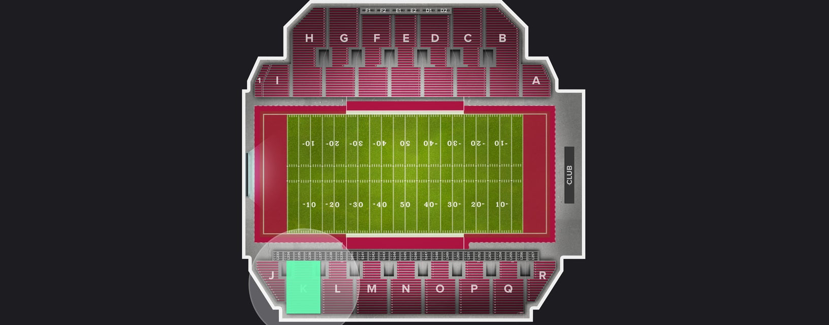 Seat view from Section