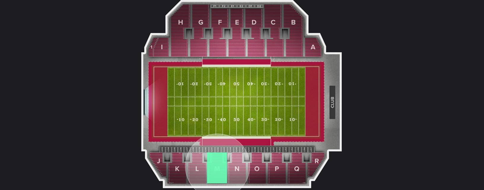 Seat view from Section