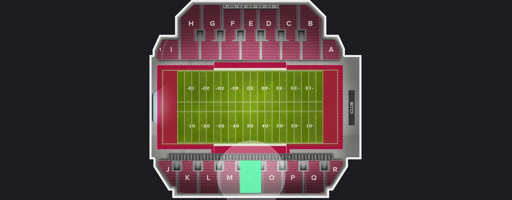 Seat view from Section