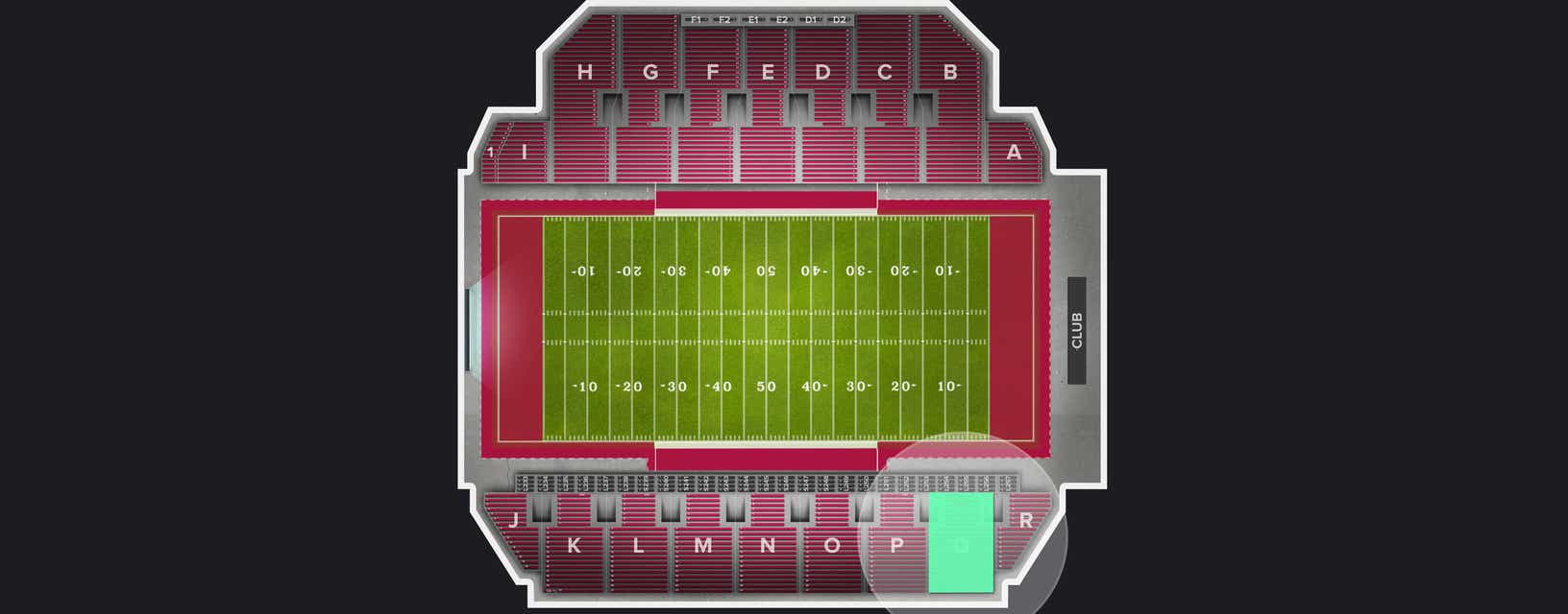 Seat view from Section