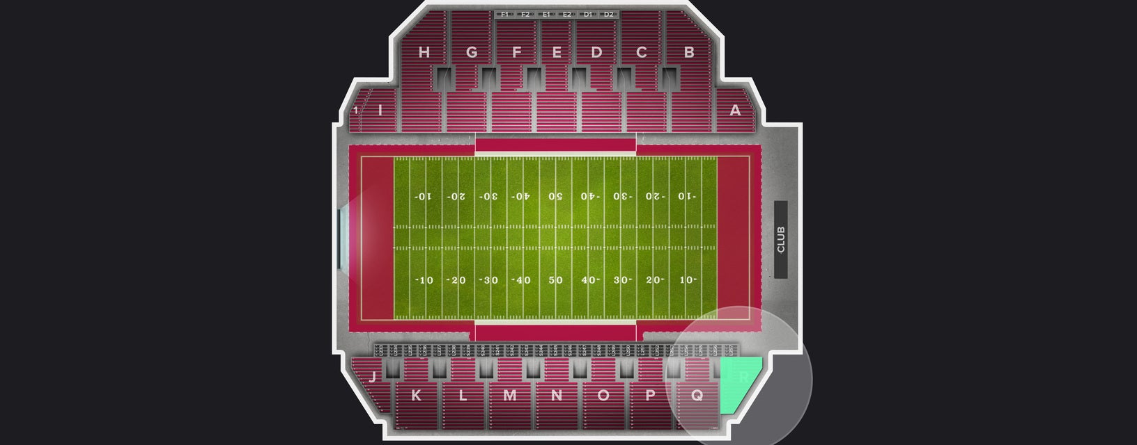 Seat view from Section