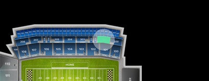 Seat view from Upper Sideline