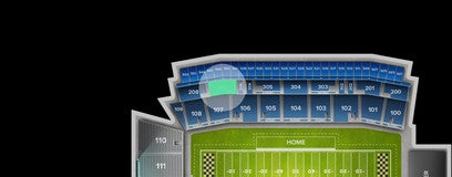 Seat view from Upper Sideline
