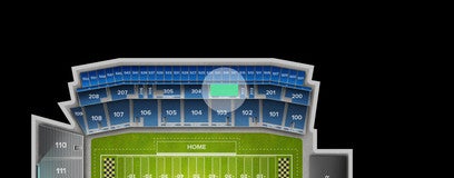 Seat view from Upper Sideline