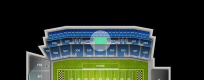 Seat view from Upper Sideline