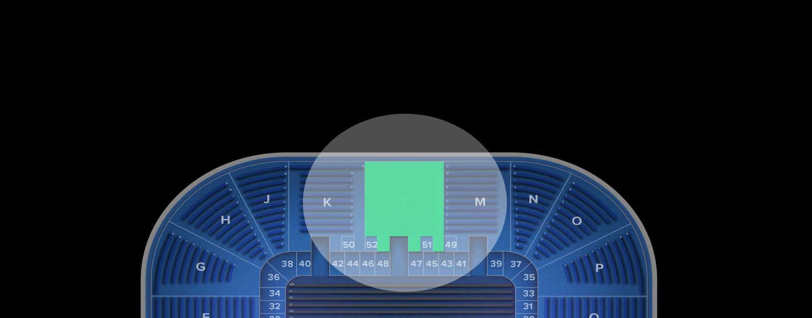 Seat view from Tier