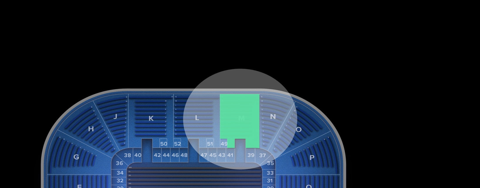 Seat view from Tier