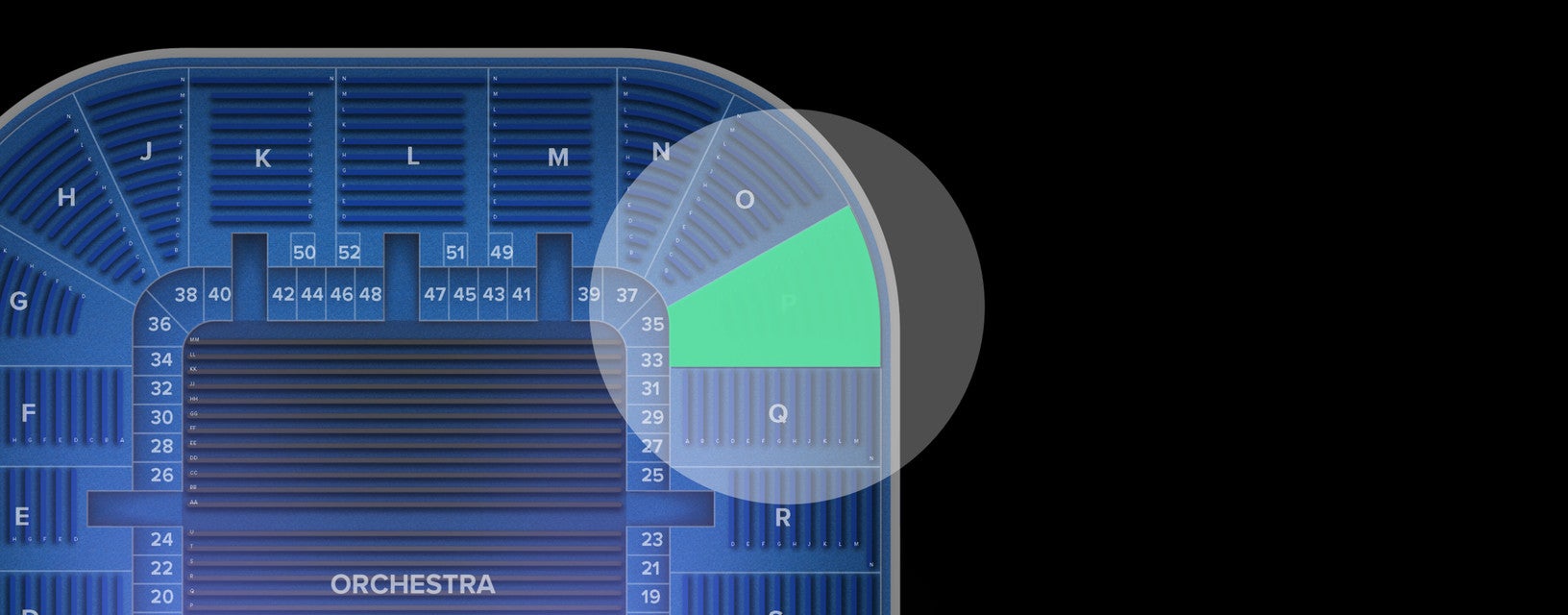 Seat view from Tier