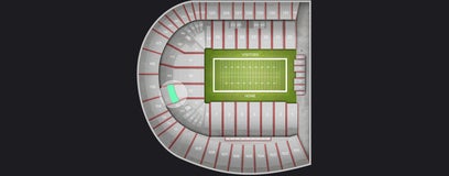 Seat view from Touchdown Club