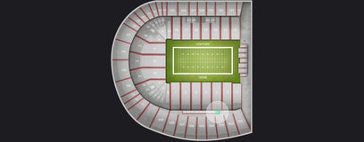 Seat view from Centennial Club