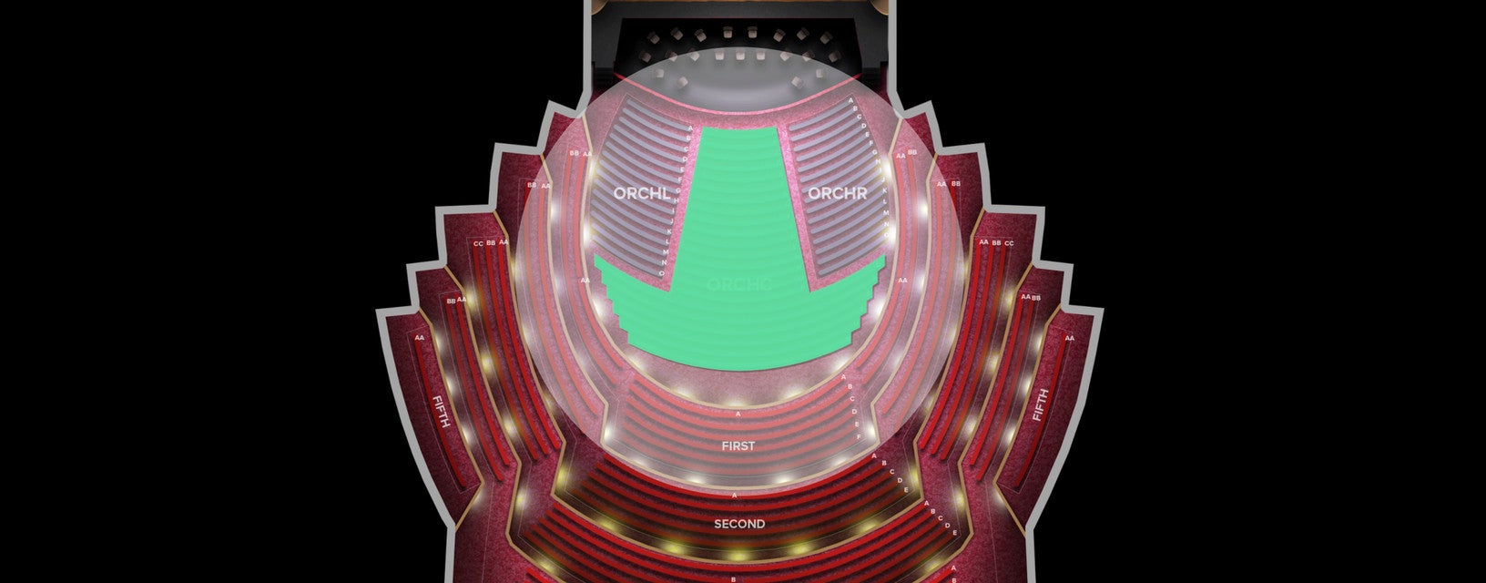 Seat view from Orchestra