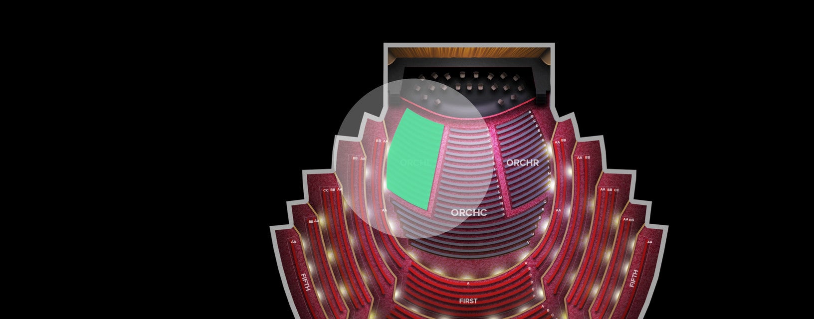 Seat view from Orchestra