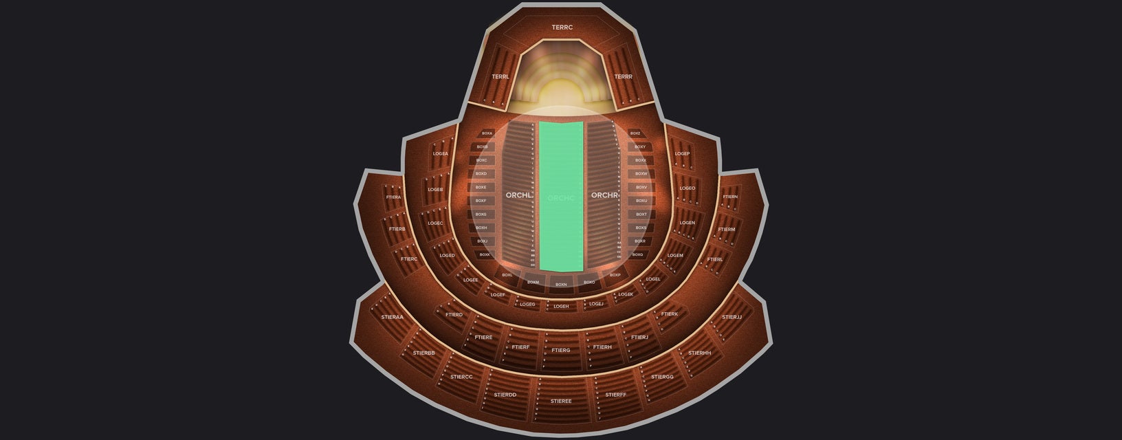 Seat view from Orchestra