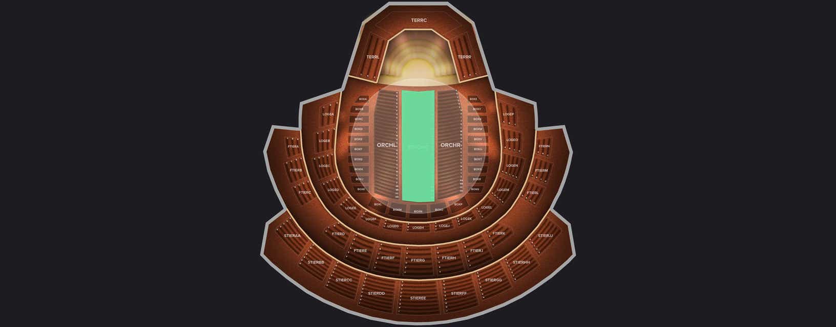 Seat view from Orchestra