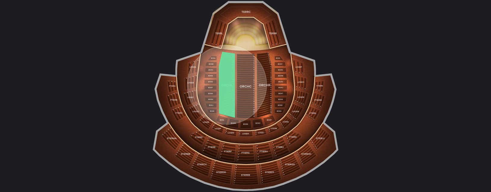 Seat view from Orchestra