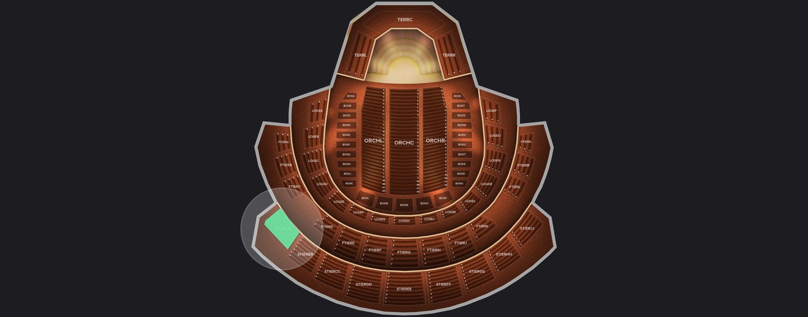 Seat view from Second Tier