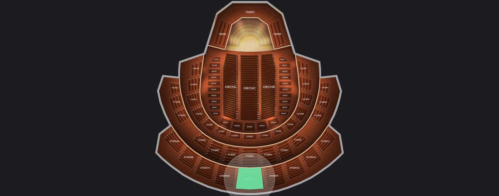 Seat view from