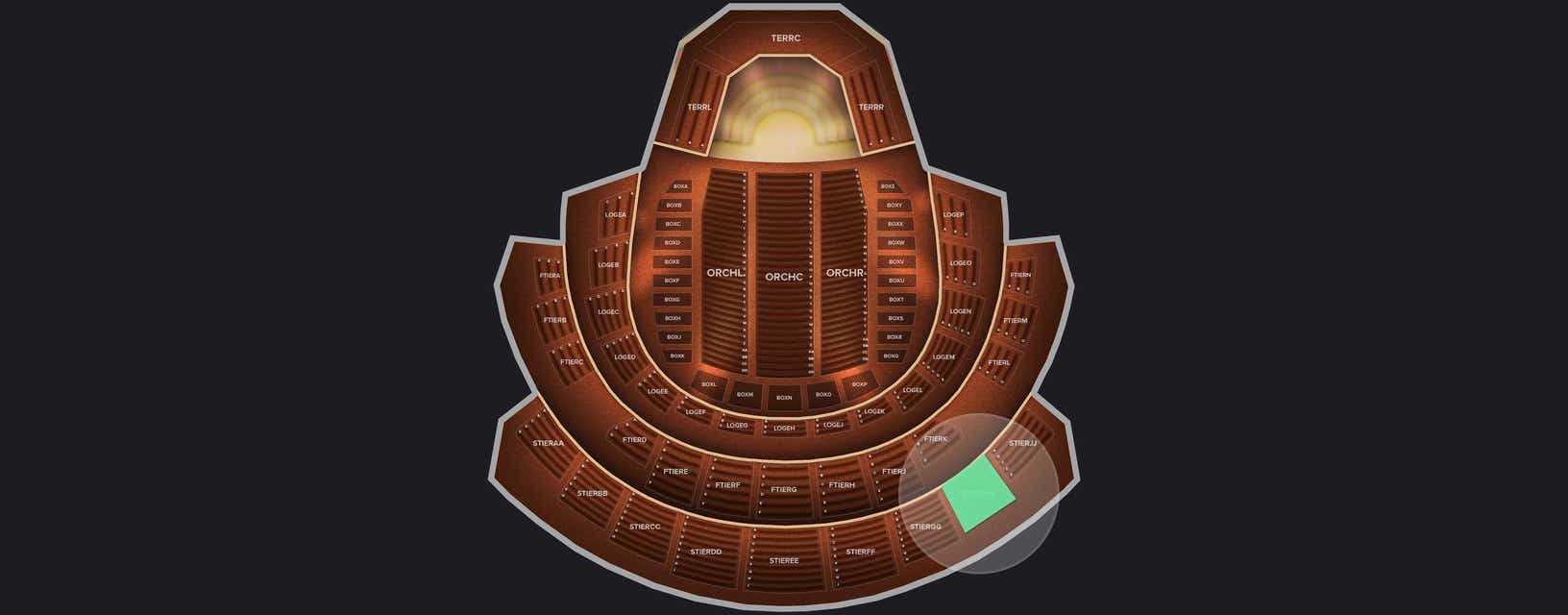 Seat view from Second Tier
