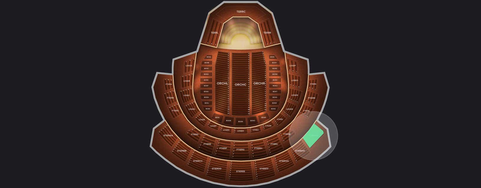 Seat view from Second Tier
