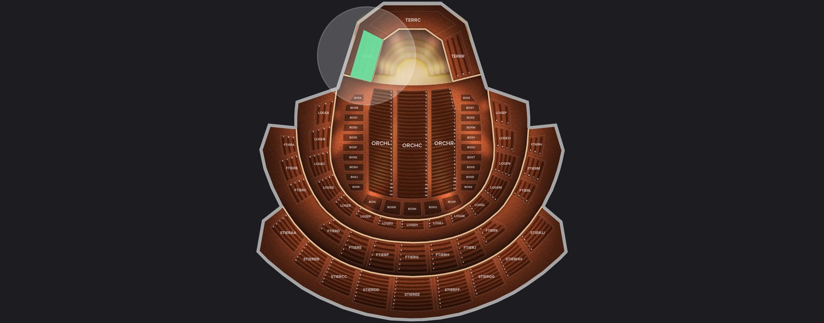 Seat view from 