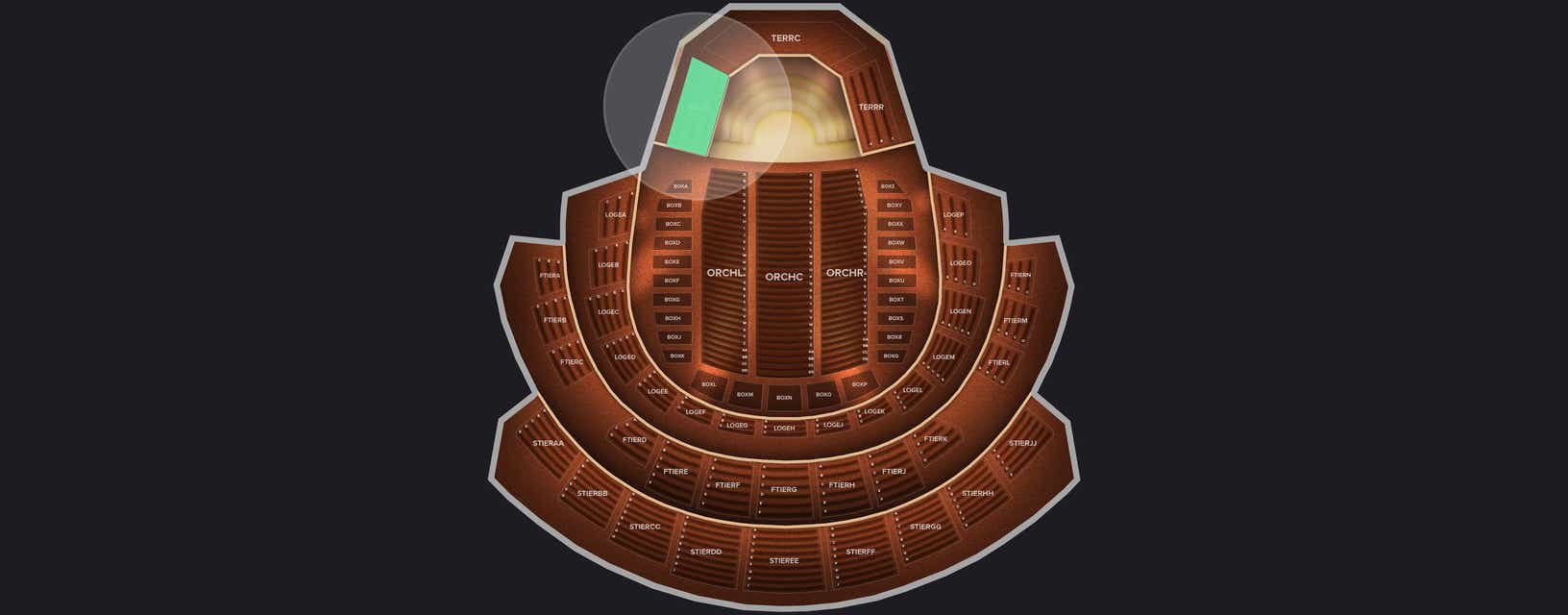 Seat view from