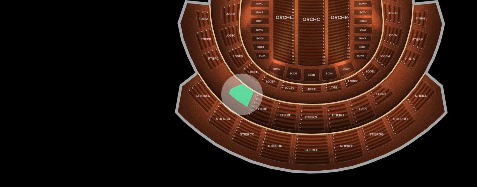 Seat view from First Tier