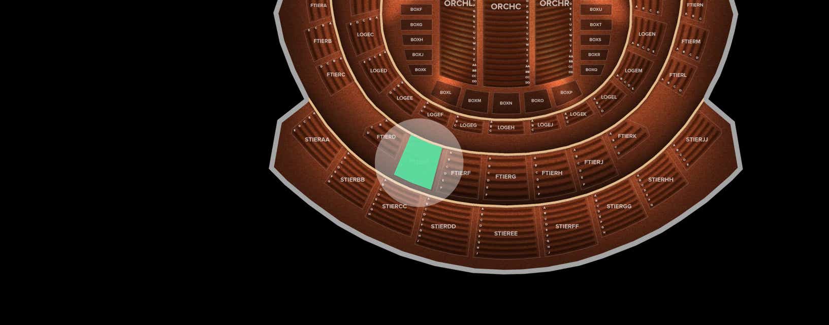 Seat view from First Tier