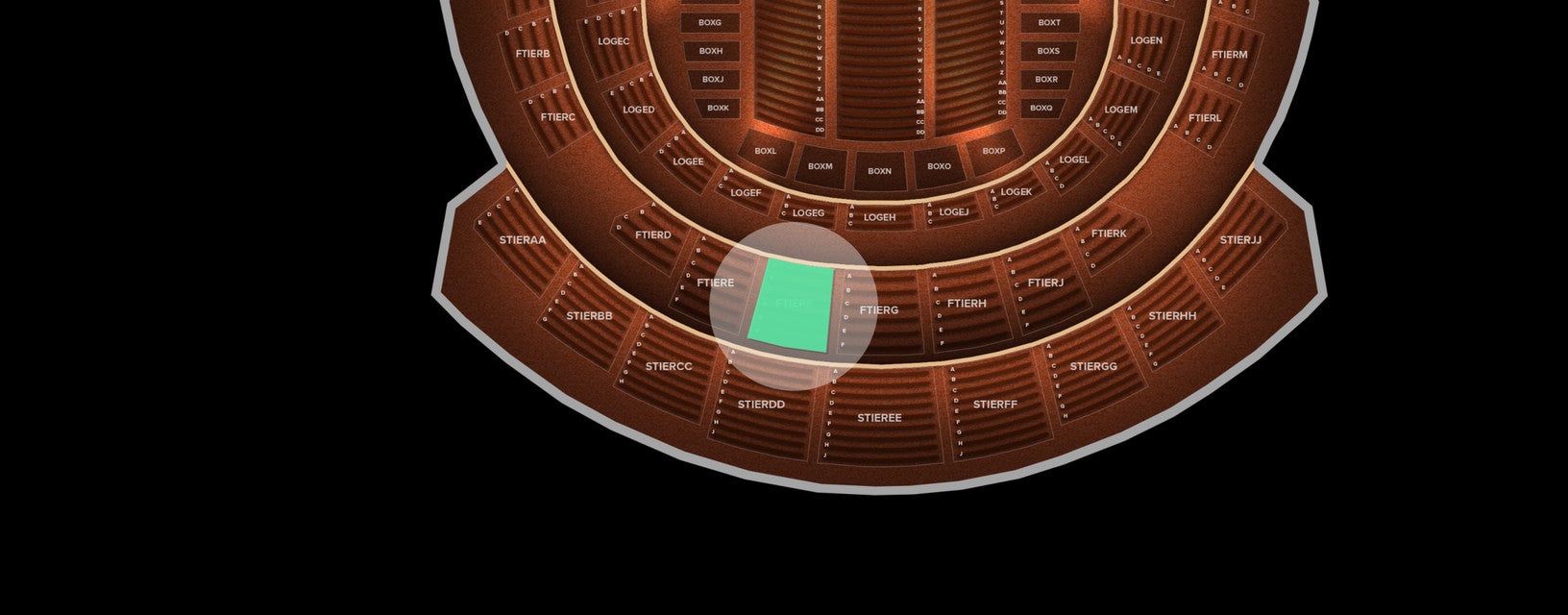 Seat view from First Tier