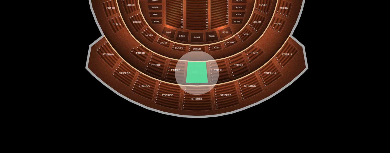 Seat view from First Tier