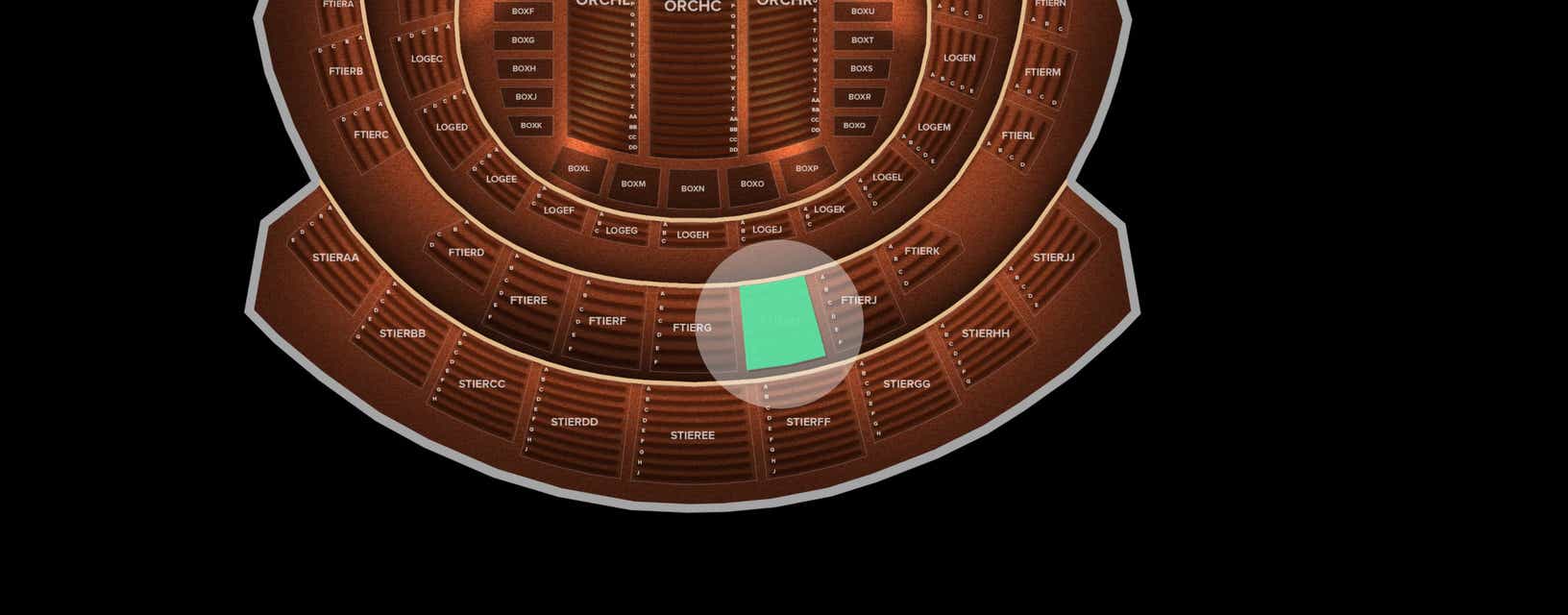 Seat view from First Tier