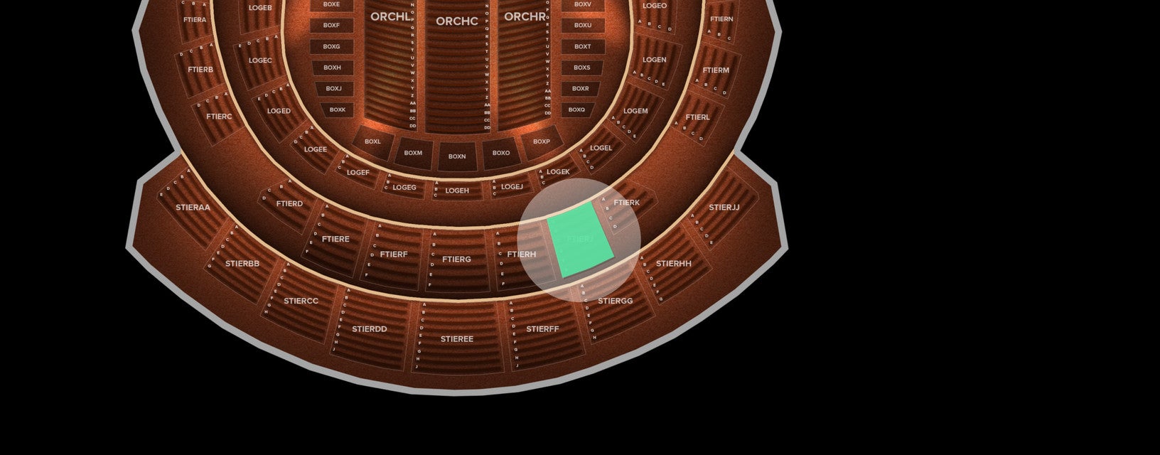 Seat view from First Tier