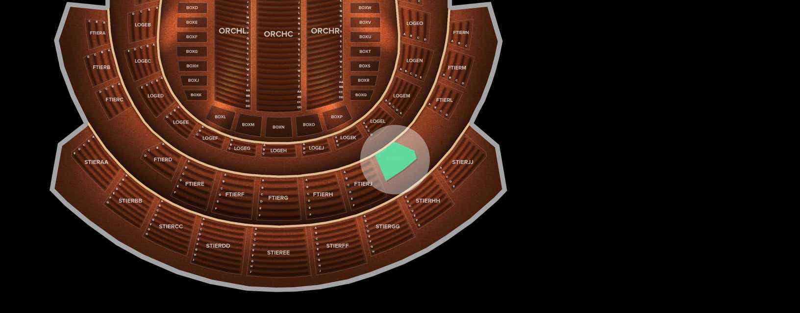 Seat view from First Tier